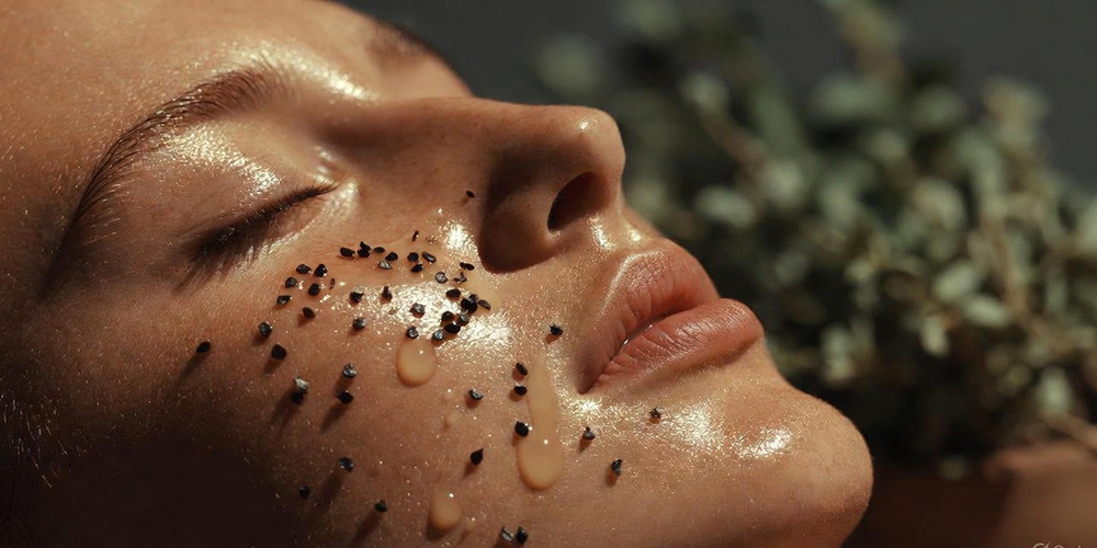 روغن سیاه دانه برای لاغری صورت